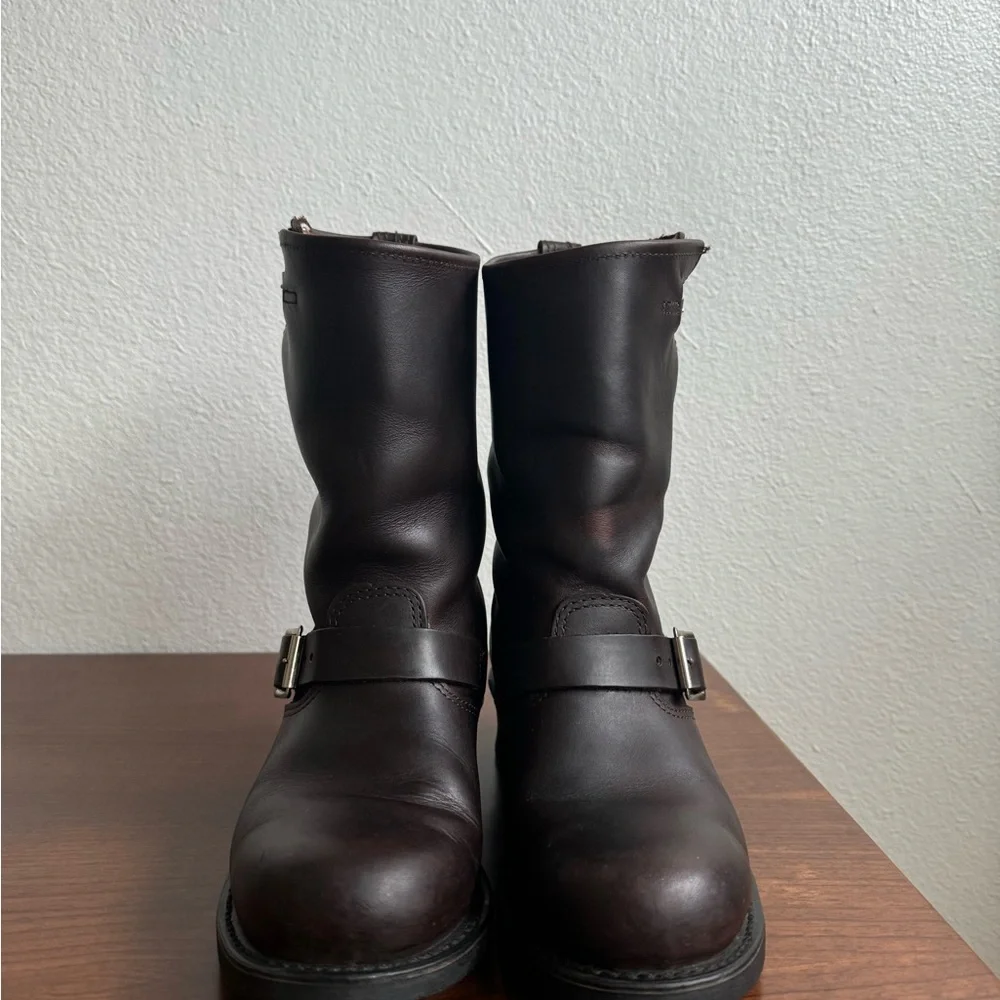 Frye Women’s Engineer Leather Moto Boot Size 8 - Picture 3 of 6